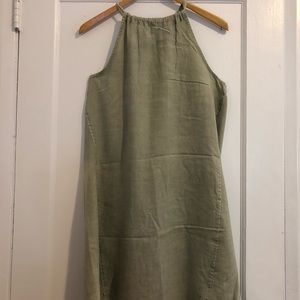Breezy Green Halter Dress